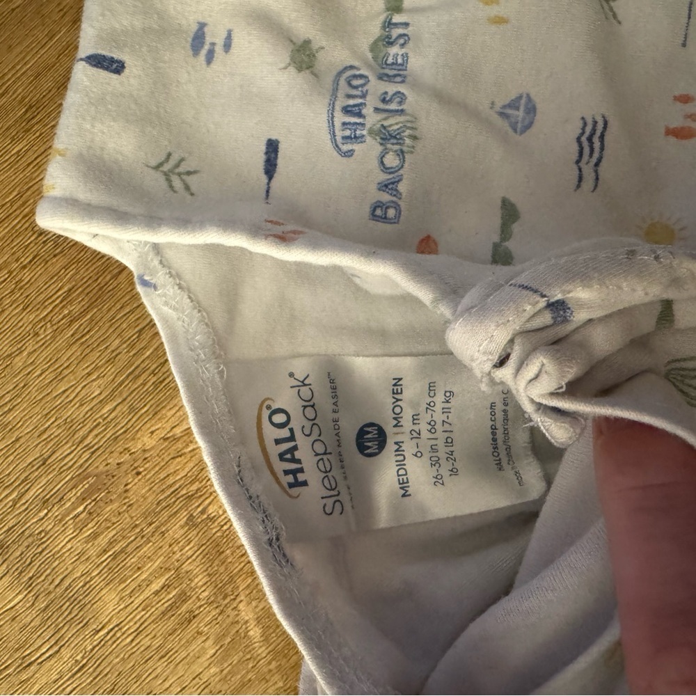 Halo® Sleepsack® Wearable Blanket, 100% Cotton, Lakeside​​​ - Picture 3 of 5